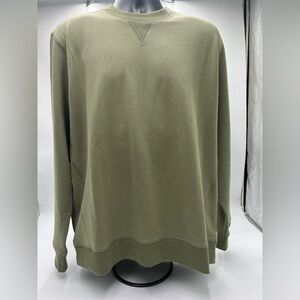 New Old Ranch Soren Pullover crewneck Size large.‎ Color Deep Lichen Green